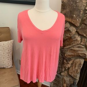 Cute coral high low t-shirt